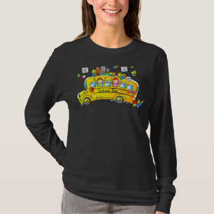 Pussel Autism Awareness School Buss Driver Autisti T Shirt