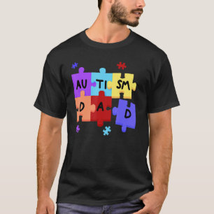 Pussel Autism Biet Awareness Autism Support Pappa T Shirt