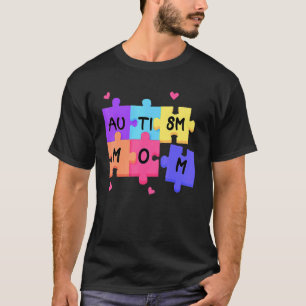 Pussel Autism Del Medvetenhet Autism Stöd Mamma Kv T Shirt