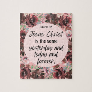 Pussel av blommigt från Bible-Hebrews
