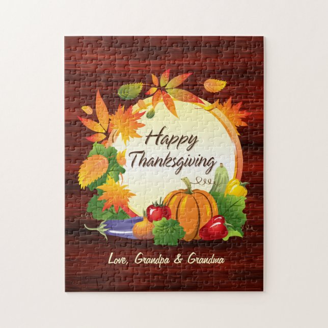 Pussel av Happy thanksgiving 5A (Vertikal)