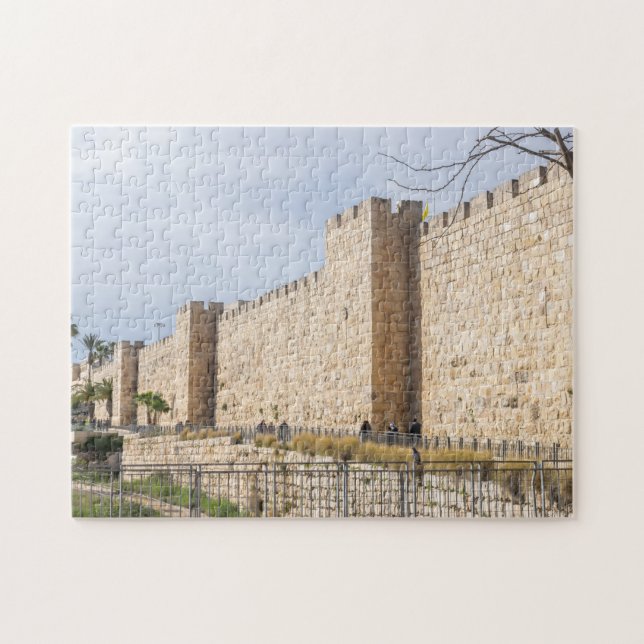 pussel av Jerusalem Gamle City Walls (Horisontell)