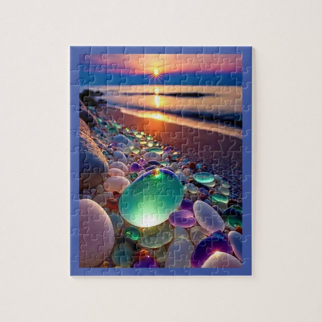 Pussel av roligt Sea glass (Vertikal)