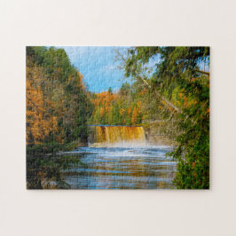 Pussel av Tahquamenonfallen Michigan.