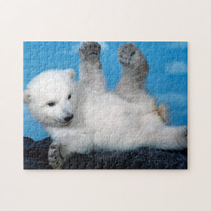 Pussel av vilda djur och Polar Björn Unge