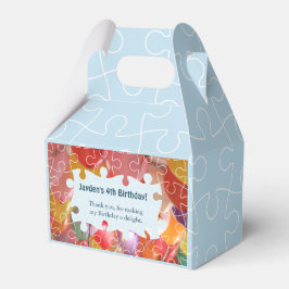 Pussel Balloon 4e födelsedagen Party Presentaskar