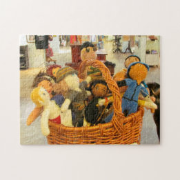 Pussel - Basket vid Dolls