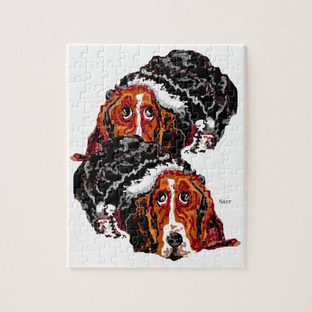 Pussel : BASSET HOUND HUND (Vertikal)