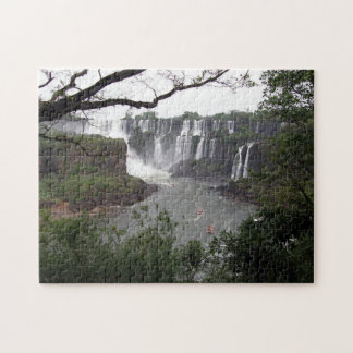 pussel - båtar vid Iguazu Falls