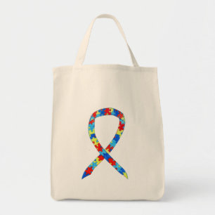 Pussel Biet Awareness Ribbon Anpassningsbar Art To Tygkasse