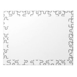 Pussel Biet Mönster saknas Anteckningsblock