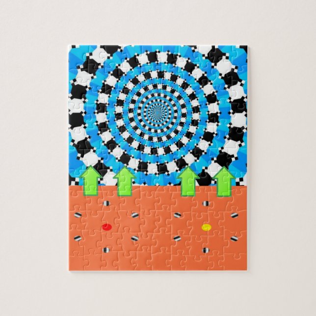 Pussel Blue Black Circular Arrow (Vertikal)