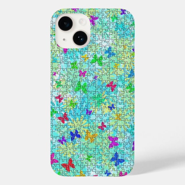 Pussel Butterflies och Daisy-Colorful by ST-aylor (Baksida)