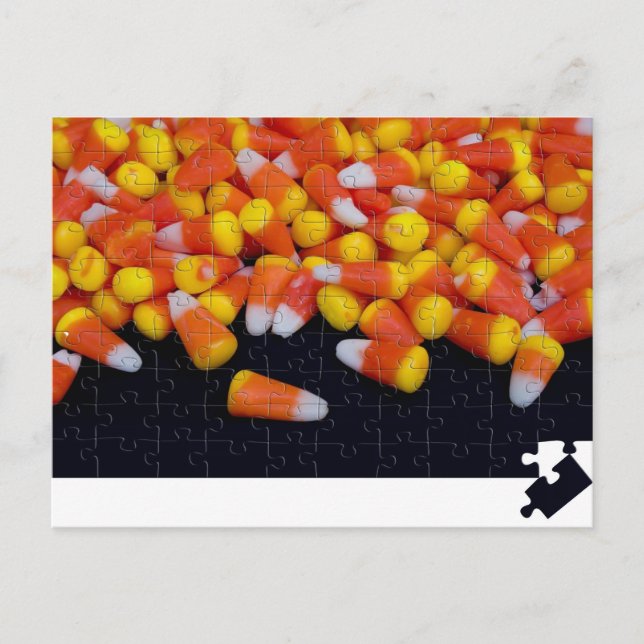 Pussel Candy corn vykort (Framsida)