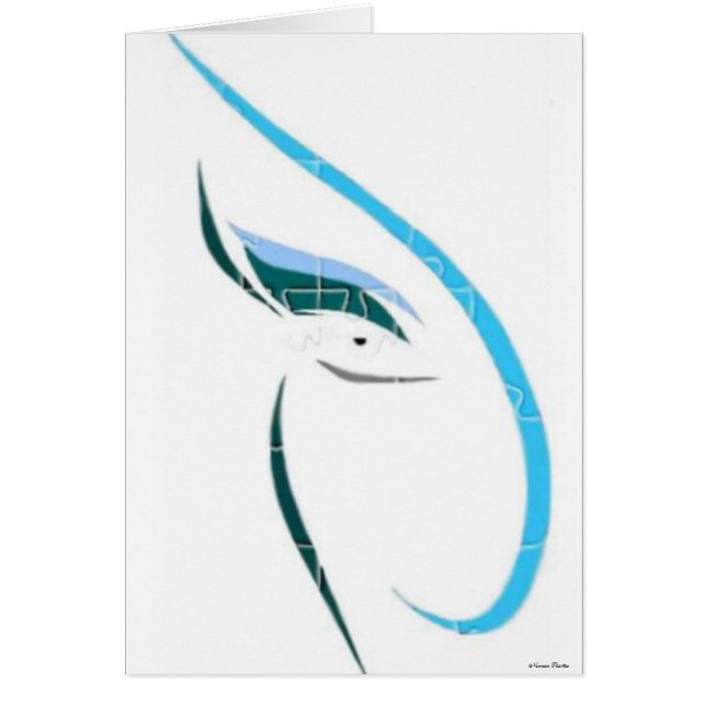 Pussel Card för mode Hälsningskort (Framsidan)