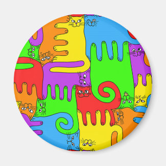 Pussel Cats ’Rainbow’ 2 magnet
