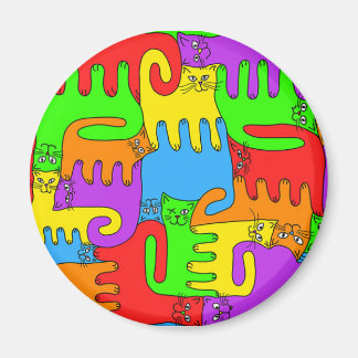 Pussel Cats ’Rainbow’ 3 magnet