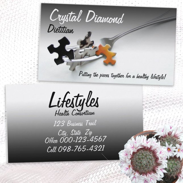 Pussel Delar på Professionellen för arbetsmiljö Visitkort (Skapare uppladdad)