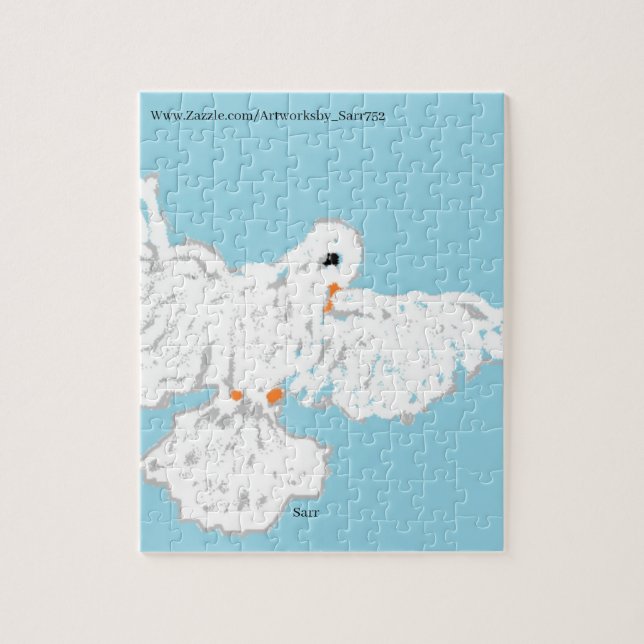 Pussel: Dove under flygning Pussel (Vertikal)