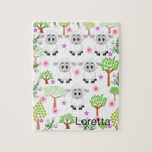 Pussel Får Träd (Vertikal)