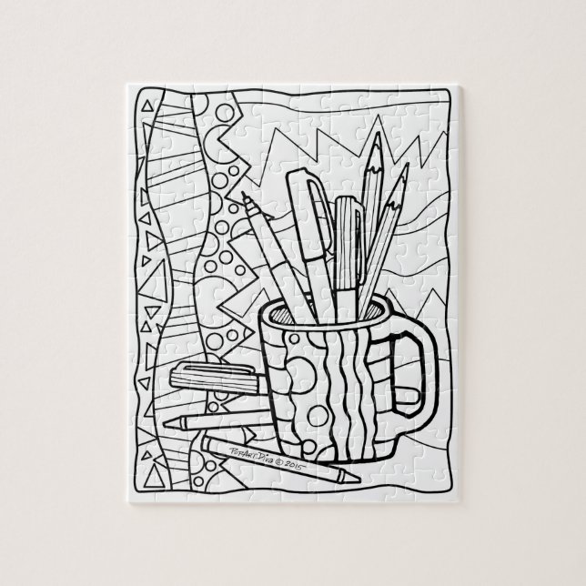 PUSSEL FÄRGAR du - en KOPPFULLT AV (Vertikal)