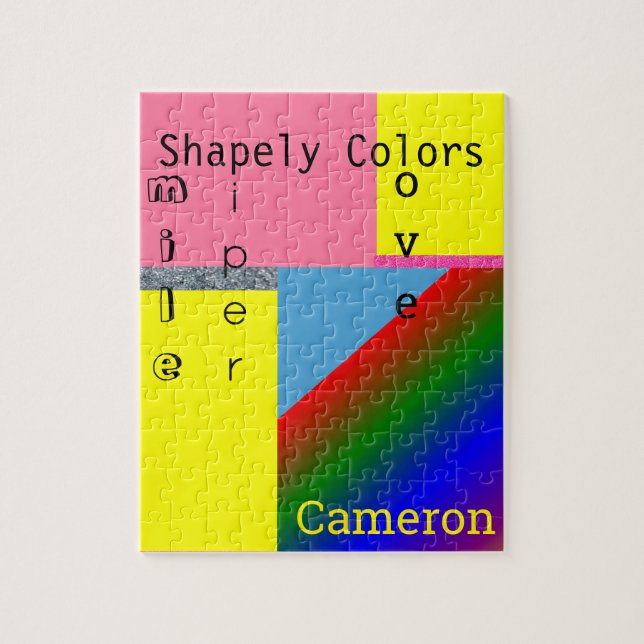 Pussel Färgformer för Abstrakt av Färg (Vertikal)