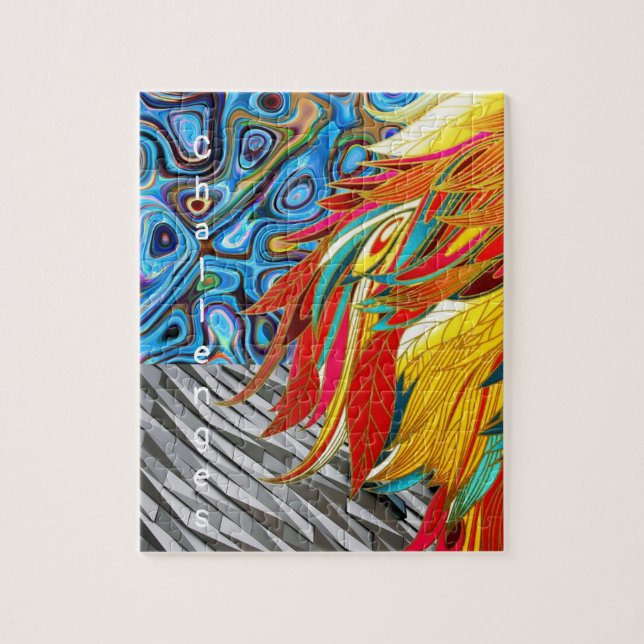 Pussel Färgfull Abstrakt (Vertikal)