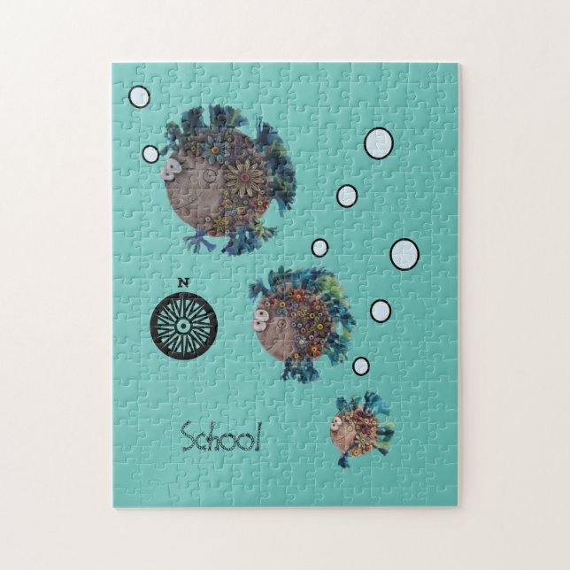 Pussel - Fiskskolan (Vertikal)