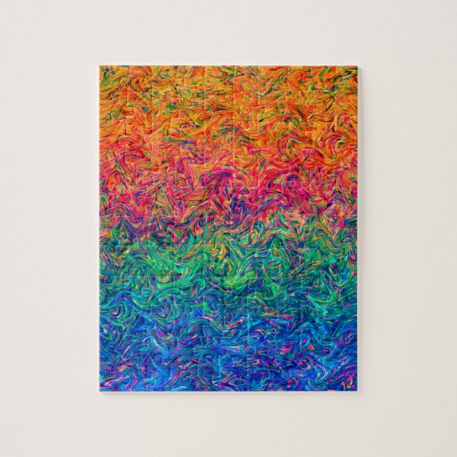 Pussel Fluid Färg (Vertikal)