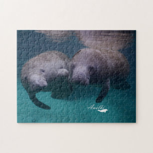 Pussel för 2 Manateevänner