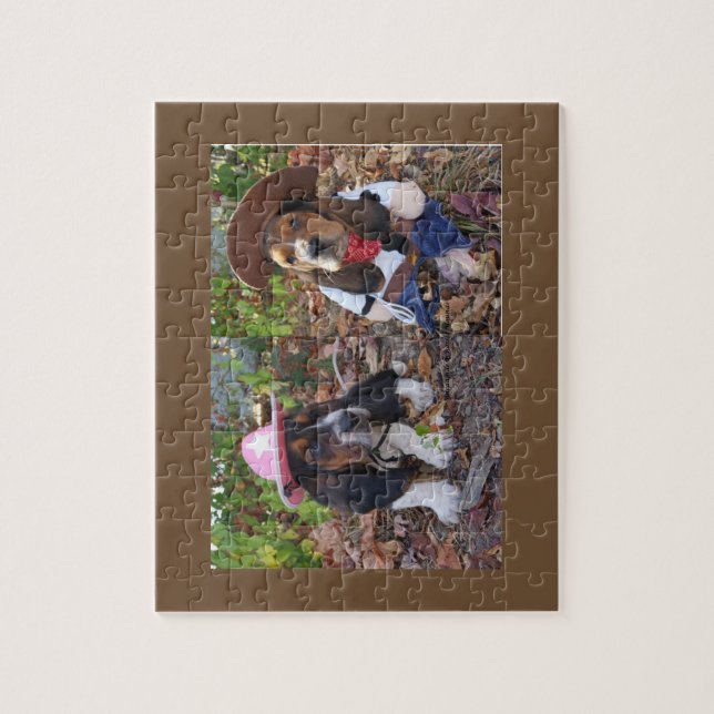 Pussel för Bassethundvalpar (Vertikal)