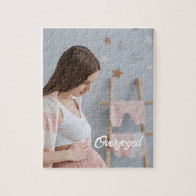 Pussel för bebisannonsering (Vertikal)