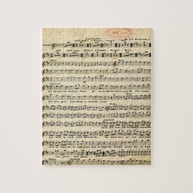 Pussel för Beethovensymfoninr. 9 (Vertikal)