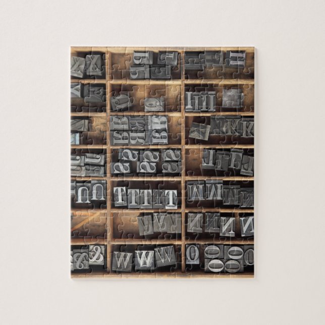 pussel för boktryckmetalltyp (Vertikal)