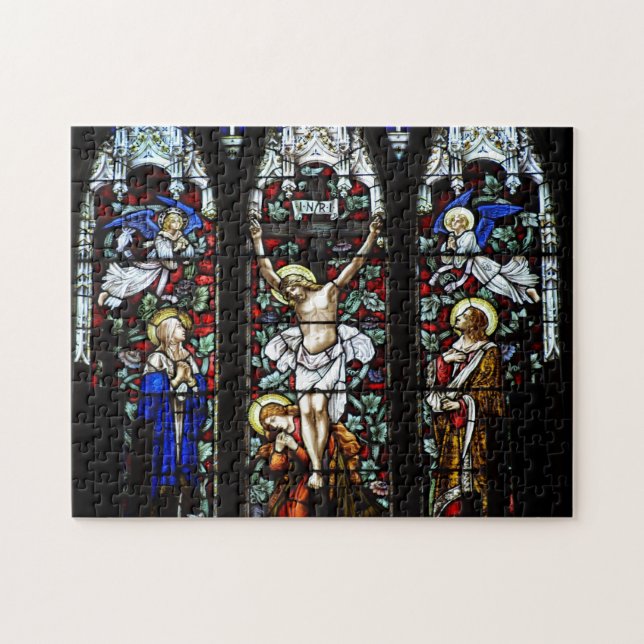Pussel för Crucifixion (målat glass) (Horisontell)