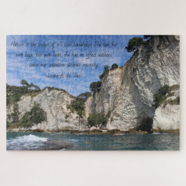 Pussel för DaVinci naturcitationstecken