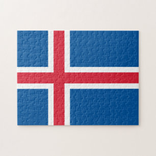 Pussel för flagga av island