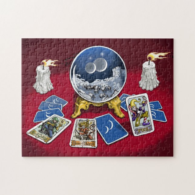 Pussel för förmögenhetkassörTarot kristallkula (Horisontell)