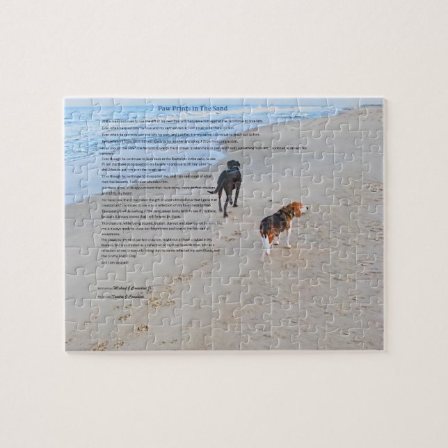 pussel för foto 8x10 med Tin (Horisontell)