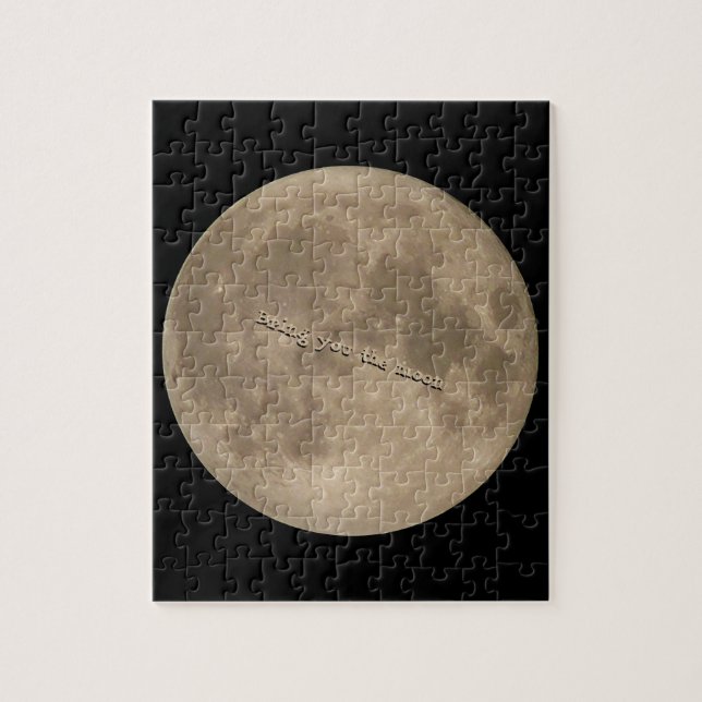 Pussel för fullmåne för månepusselpersonlig (Vertikal)