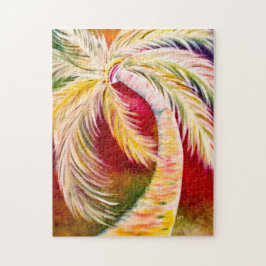 Pussel för handflatan-diskret Handflatan Träd