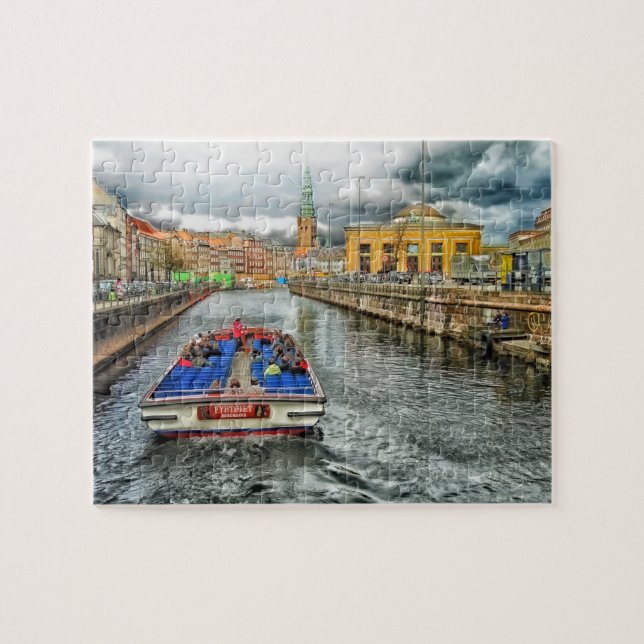 Pussel för KöpenhamnDanmark kanal (Horisontell)