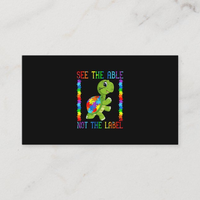 Pussel för ljuddämparen Kid Mamma Visitkort (Framsida)