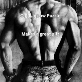 Pussel För manar 11x14 Male Bodybuilding Gift Box