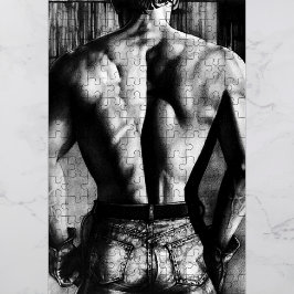Pussel För manar 11x14 Male Bodybuilding Gift Box