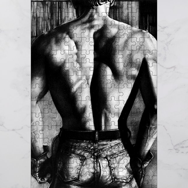 Pussel För manar 11x14 Male Bodybuilding Gift Box (Choose a size and difficulty level for the puzzle (number of pieces) according to your preference.)
