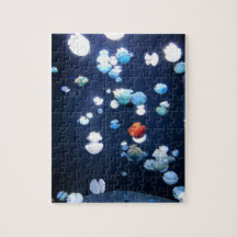 Pussel för Monogram för regnbågegeléfisk