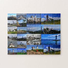 Pussel för New England fyrCollage