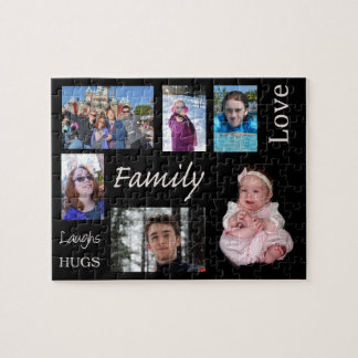 Pussel för personligfamiljfoto
