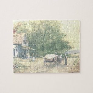 Pussel för plats för vintageAmish lantgård